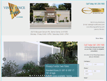 Tablet Screenshot of fencingcalifornia.com